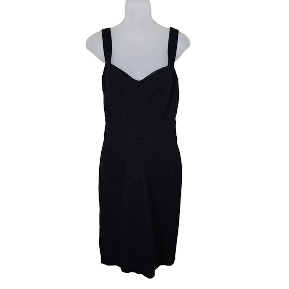 Diane Von Furstenberg Jiwon Sheath Ponte Dress Size 12 Formal Bodycon Silk DVF - Picture 13 of 13